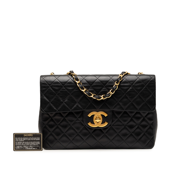Pre-Loved Chanel Maxi XL Classic Lambskin Single Flap - Picture 8 of 8